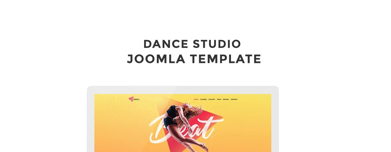dance studio one page creative joomla шаблон