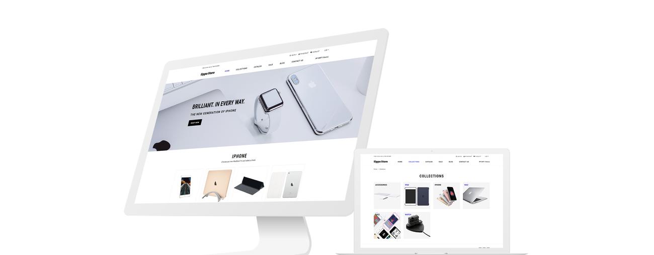 электроника и гаджеты clean shopify тема