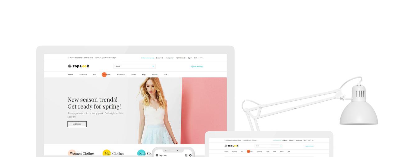 мода и красота творческий шаблон opencart
