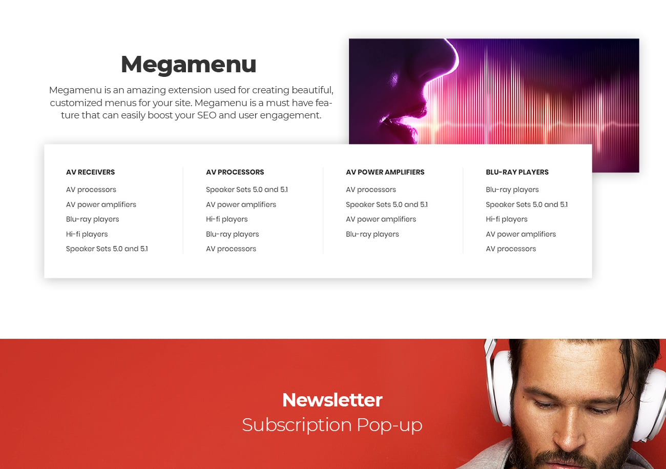 amp audio store magento theme
