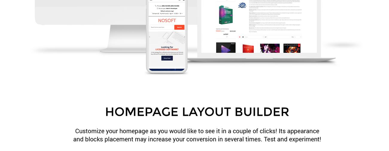 программное обеспечение parallax стильный шаблон opencart