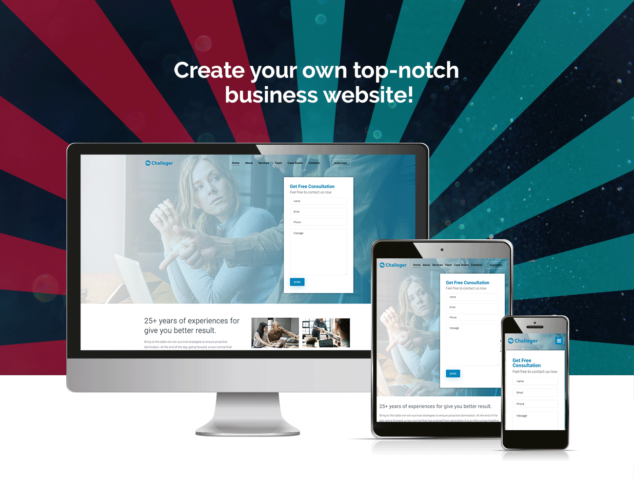 бизнес-консалтинг многофункциональная современная тема wordpress elementor