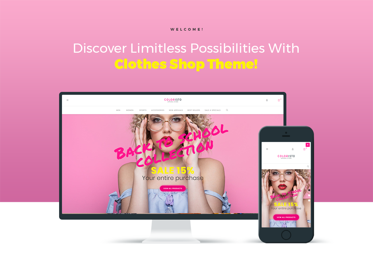 магазин одежды ecommerce modern elementor woocommerce тема