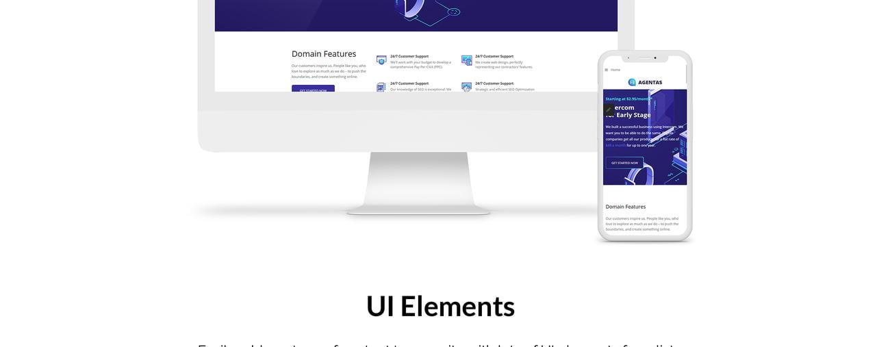 хостинг плоский дизайн чистый шаблон joomla