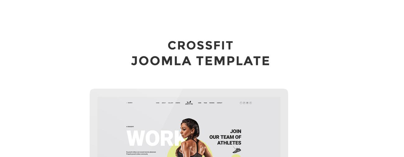 CrossFit Sticky Menu Bright Joomla Template