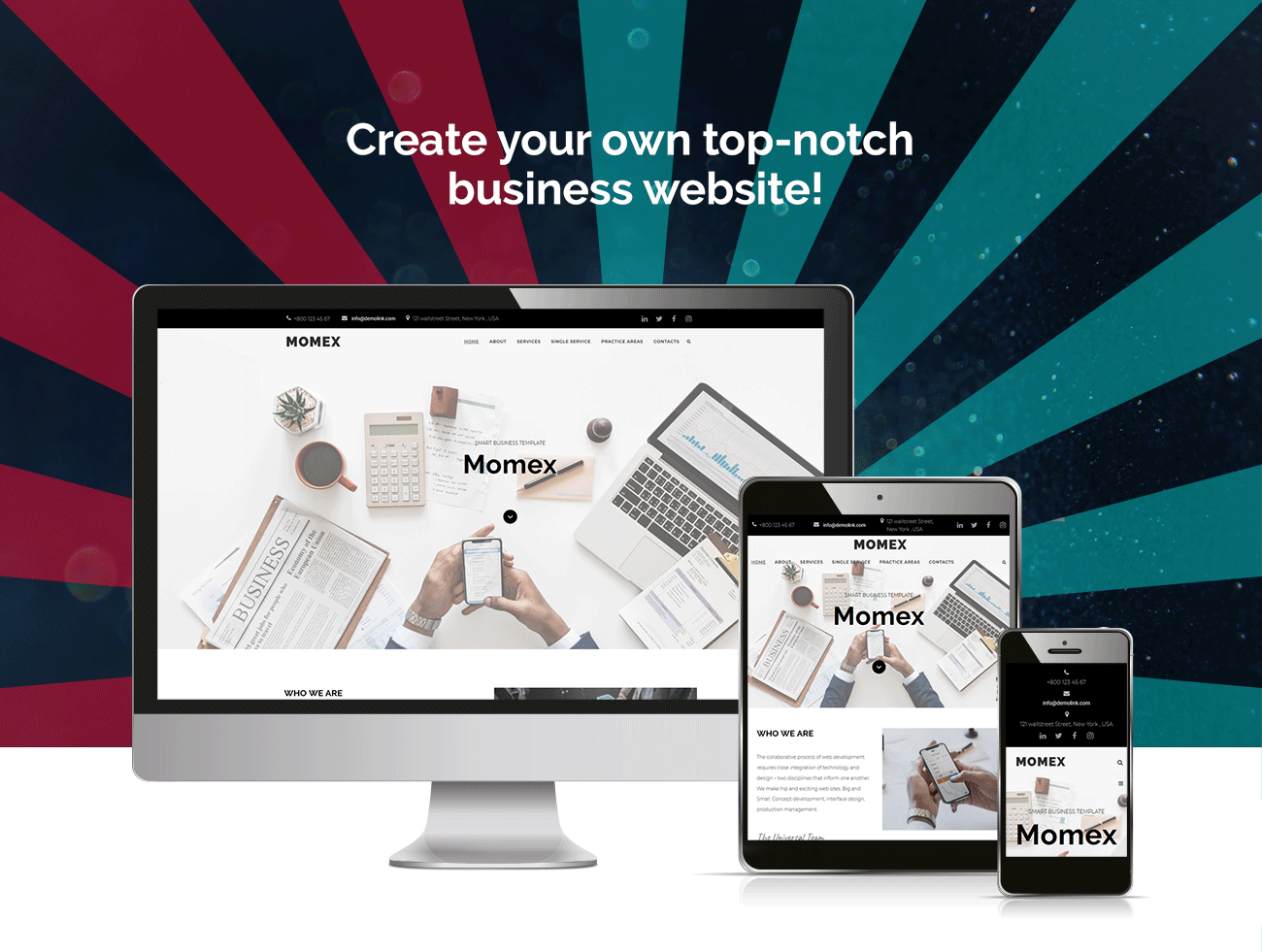 бизнес wordpress elementor тема