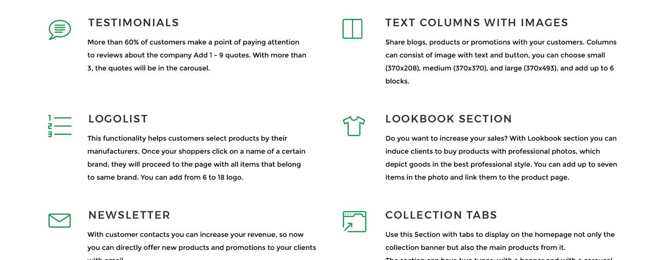 садоводство чистая тема shopify
