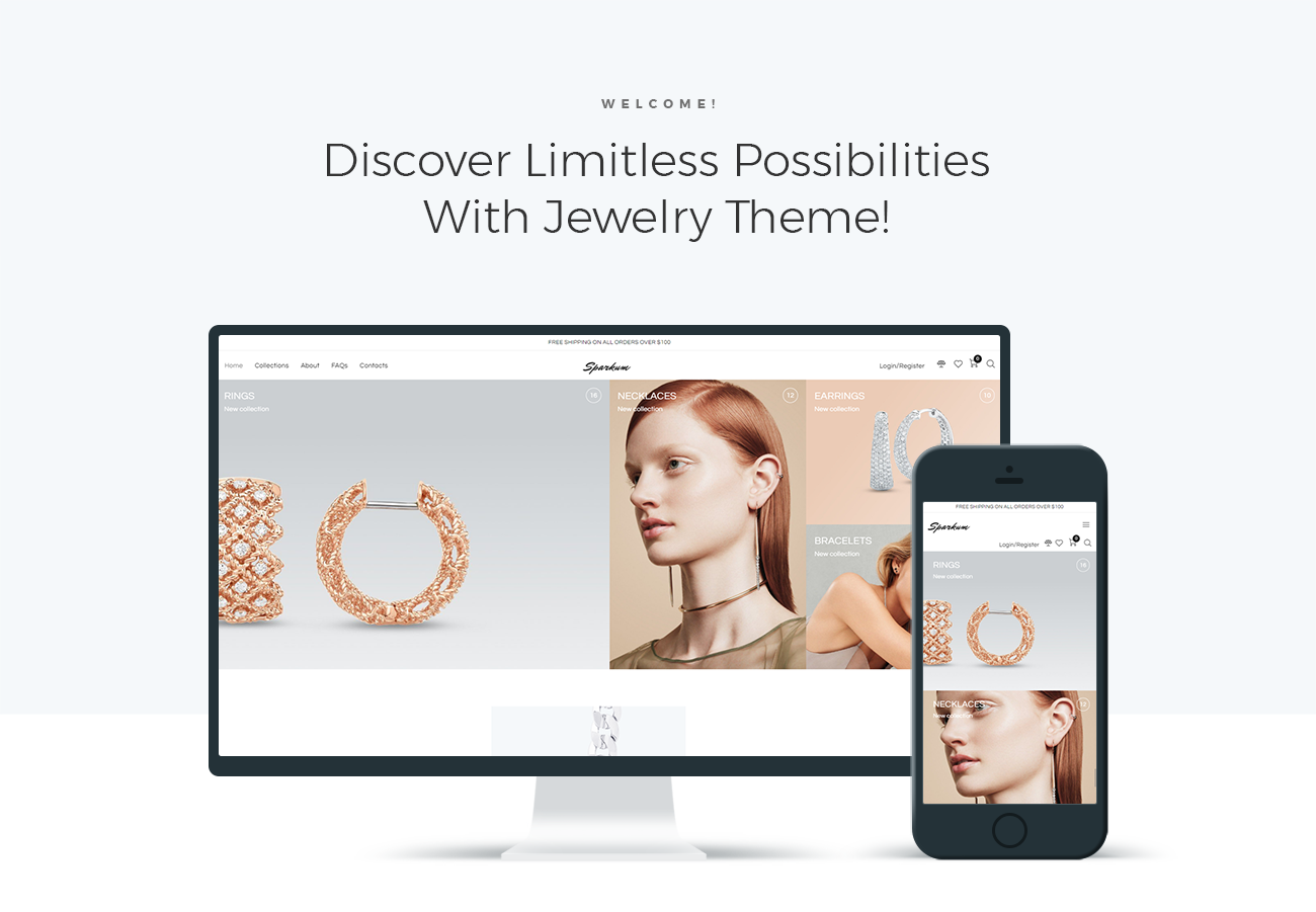 ювелирная электронная коммерция классическая тема elementor woocommerce