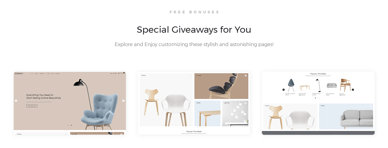 дизайн мебели ecommerce minimal elementor woocommerce theme