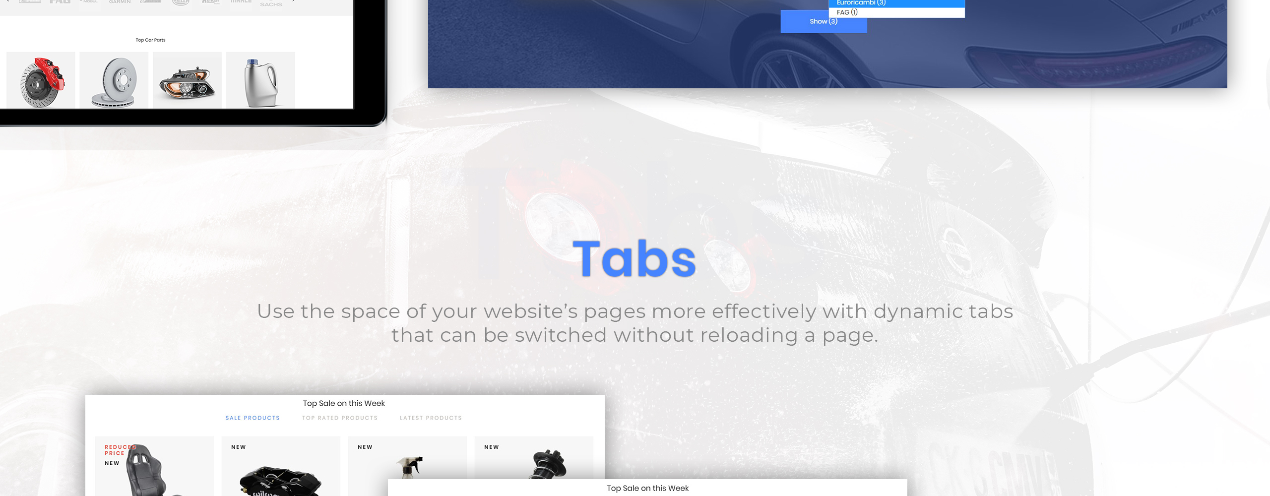 магазин запасных частей clean bootstrap ecommerce prestashop theme