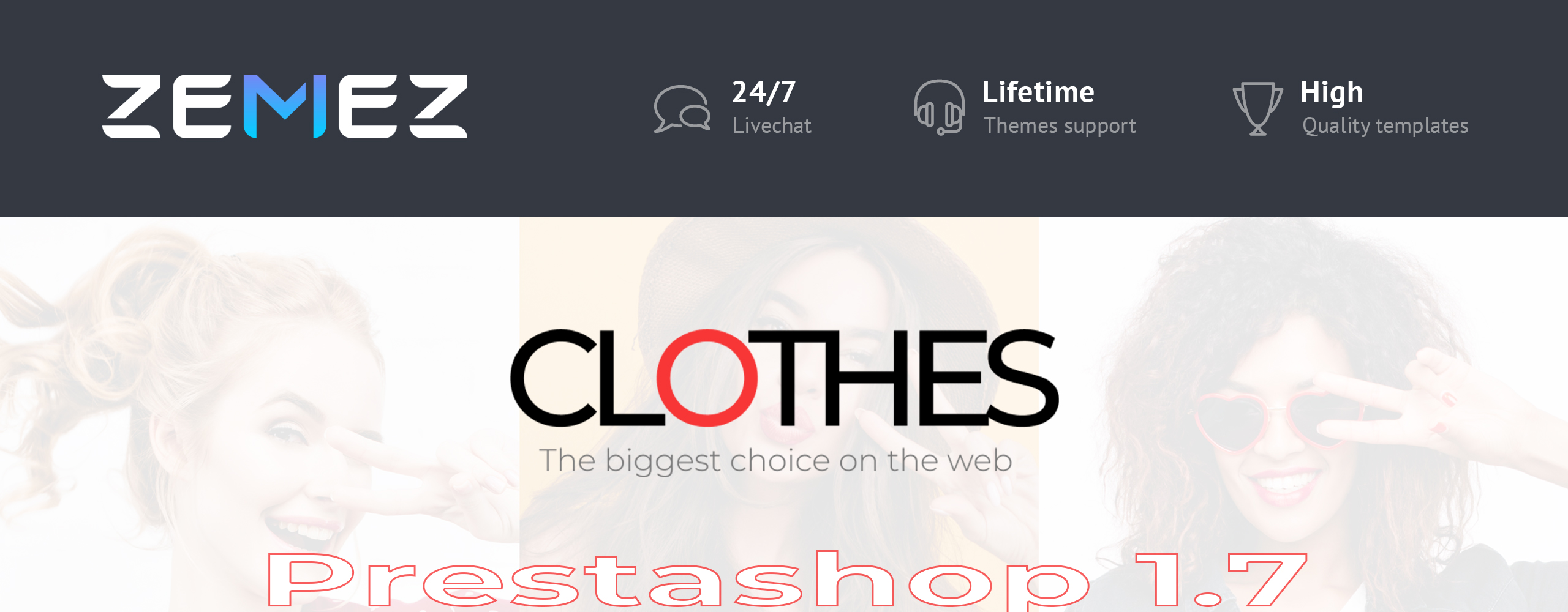 брендовый магазин одежды clean bootstrap ecommerce prestashop theme