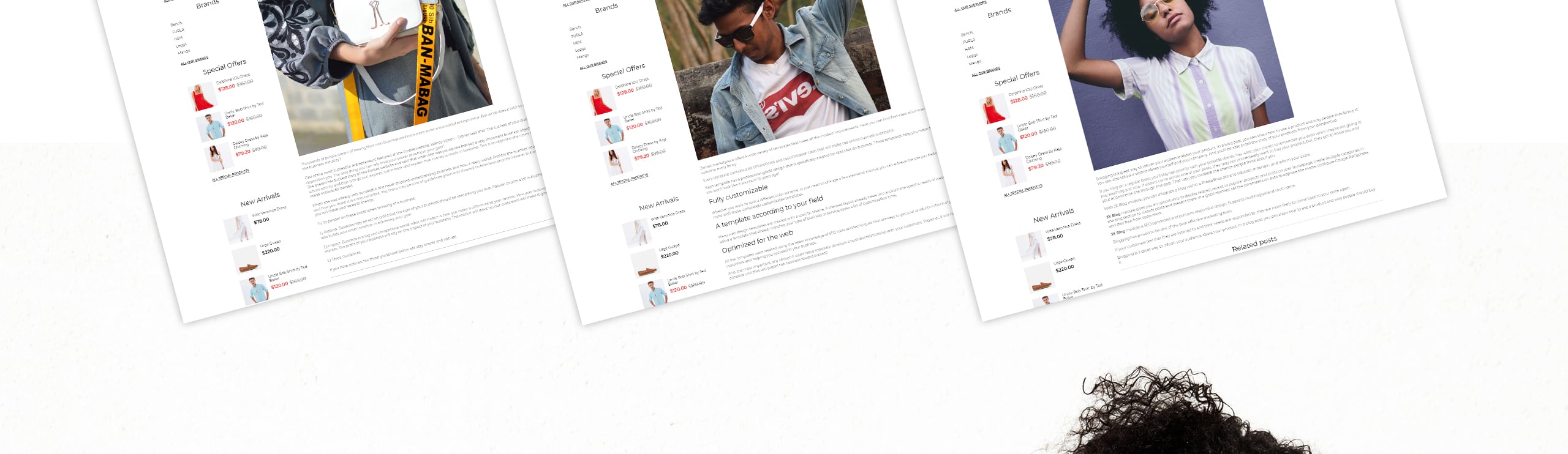 брендовый магазин одежды clean bootstrap ecommerce prestashop theme