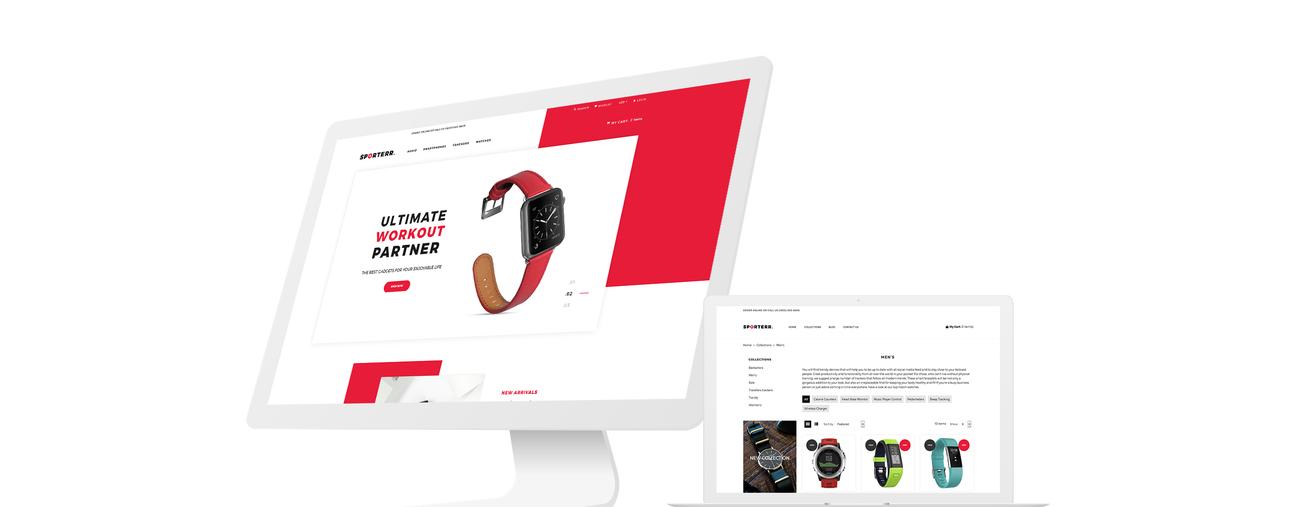 спортивный магазин clean shopify тема
