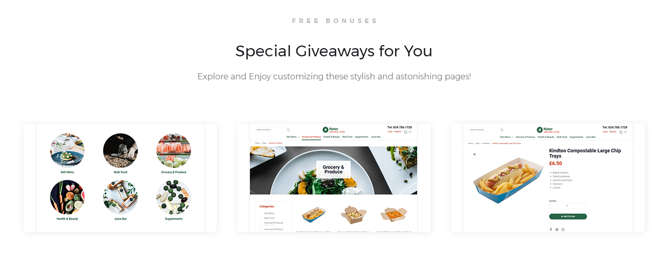 organic food ecommerce modern elementor woocommerce theme