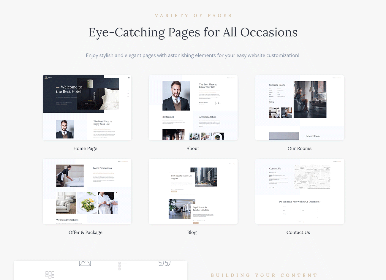 hotel multipurpose minimal wordpress elementor theme