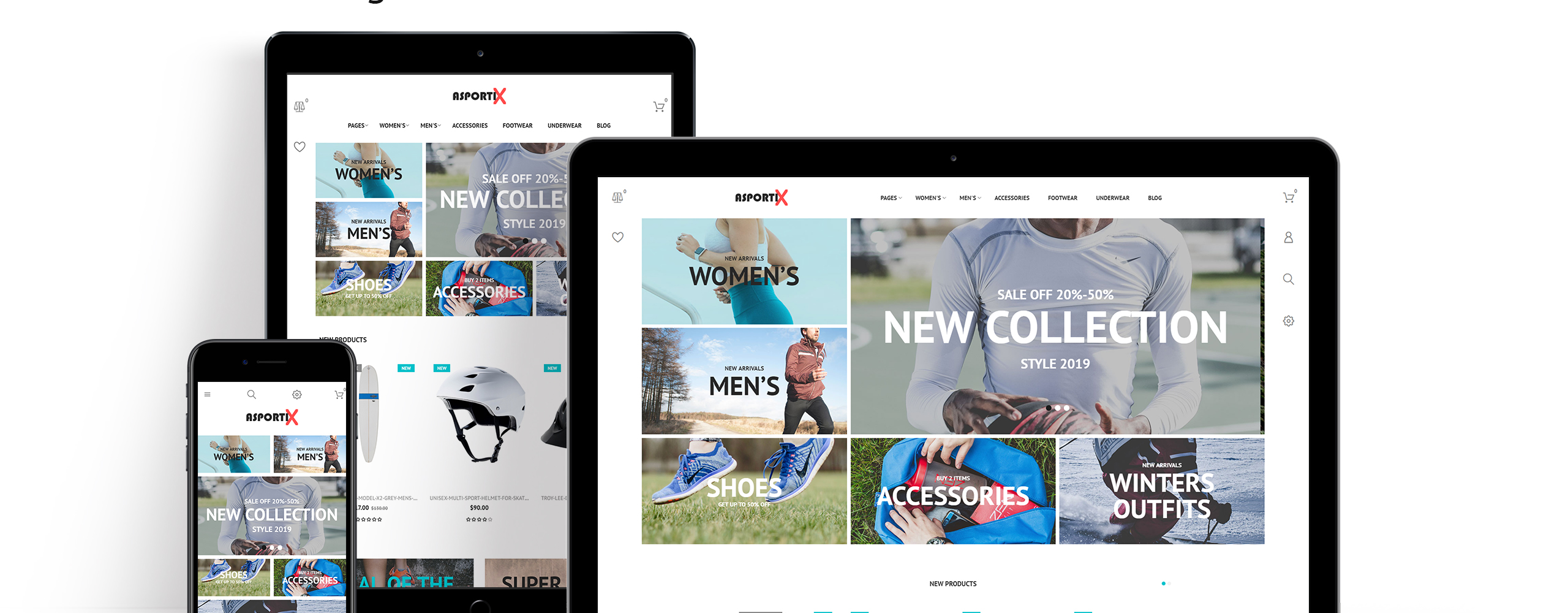 магазин спортивного инвентаря clean bootstrap ecommerce prestashop theme