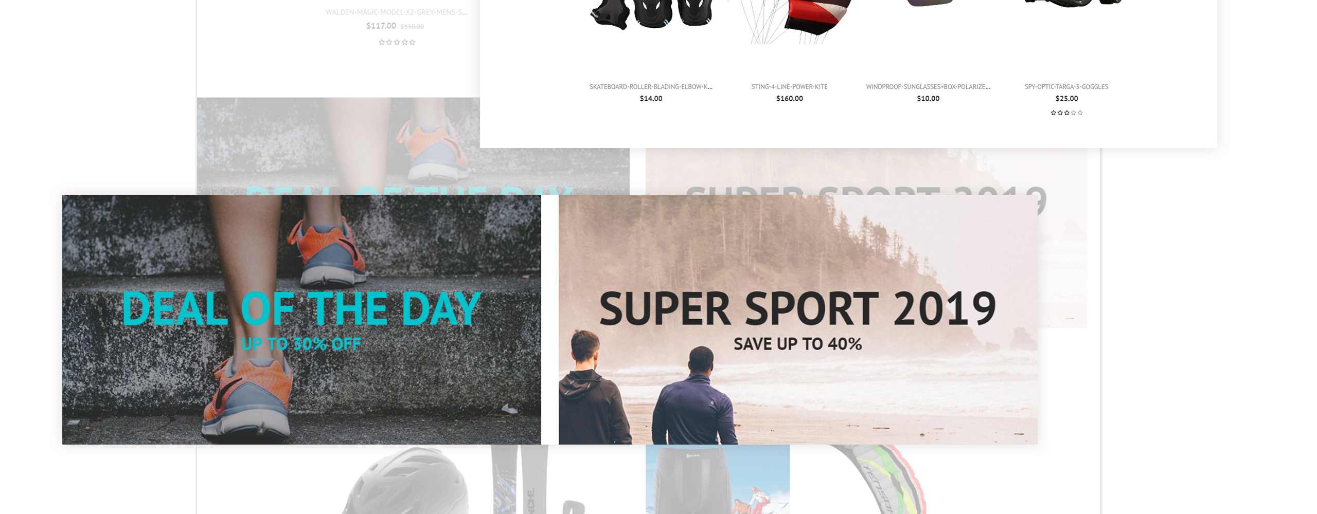 магазин спортивного инвентаря clean bootstrap ecommerce prestashop theme
