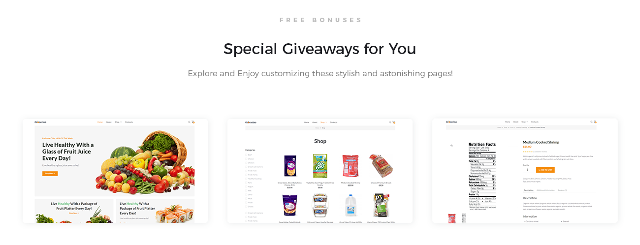 продуктовый магазин woocommerce тема