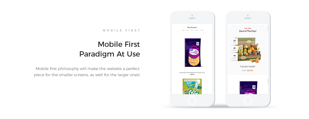 продуктовый магазин woocommerce тема