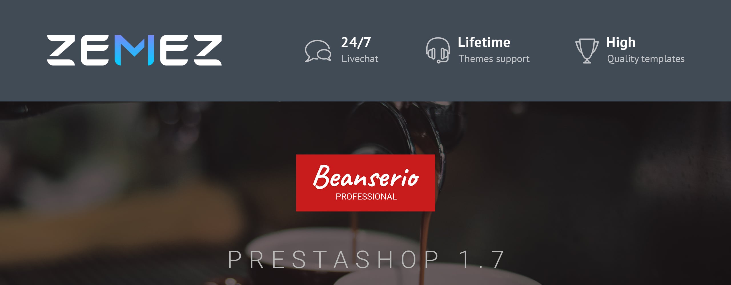профессиональная кофеварка store clean bootstrap ecommerce prestashop theme
