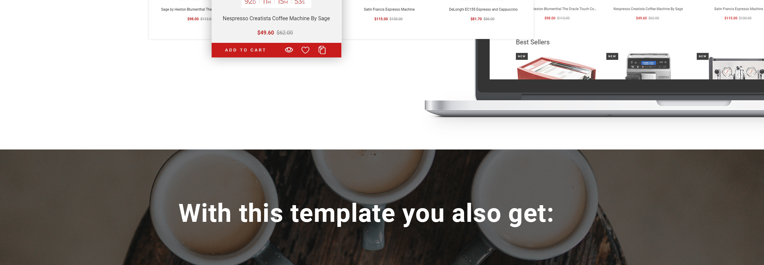 профессиональная кофеварка store clean bootstrap ecommerce prestashop theme