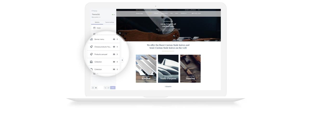 оружейный магазин clean shopify theme