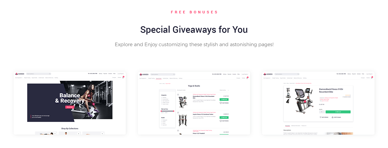 спортивная экипировка ecommerce modern elementor woocommerce тема