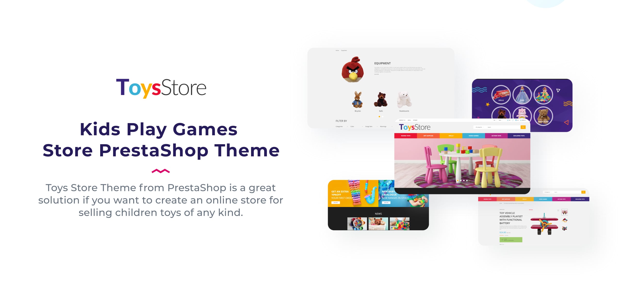 kids play games store clean bootstrap prestashop theme
