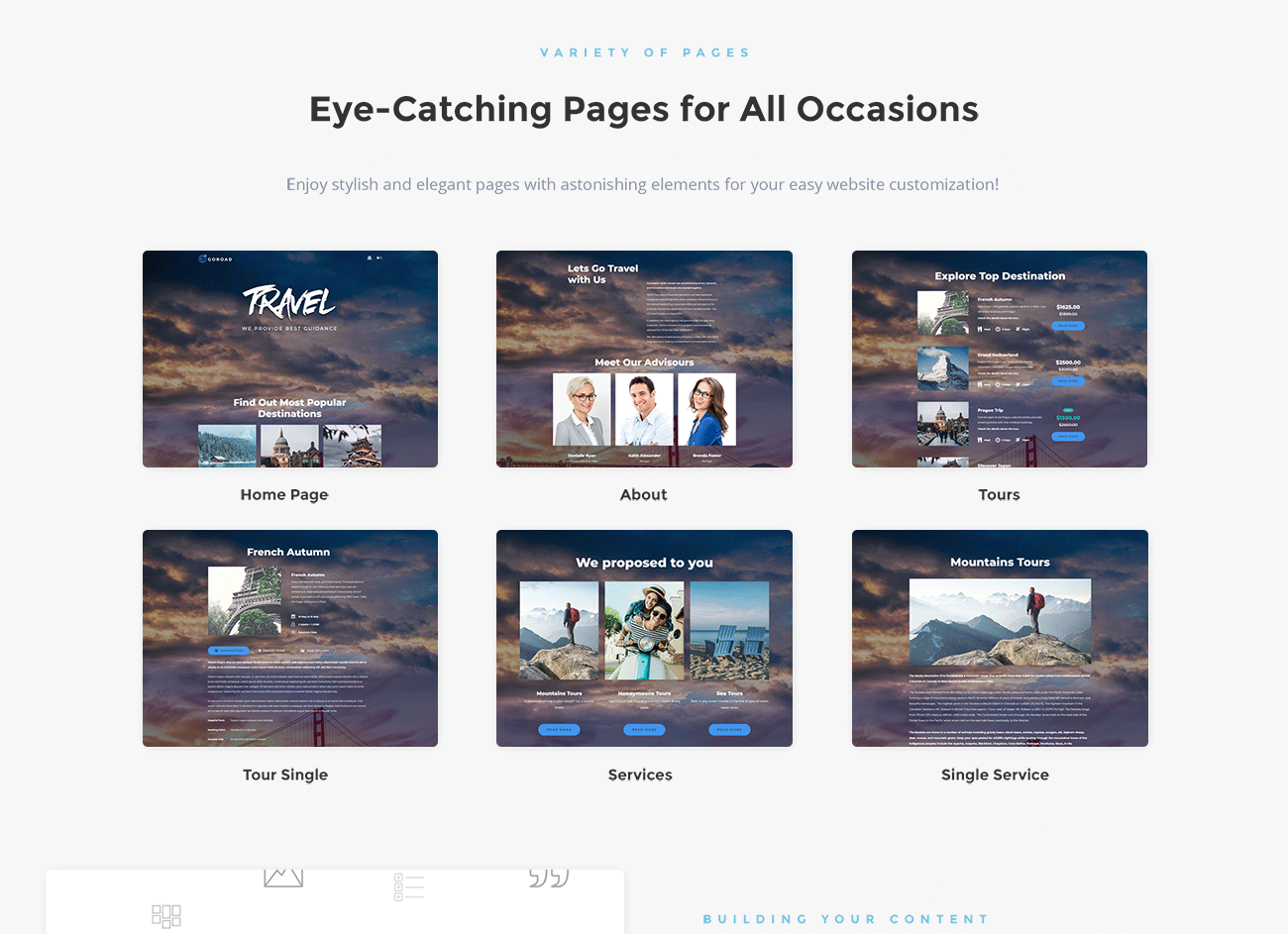туристическое агентство многофункциональный современный wordpress elementor theme