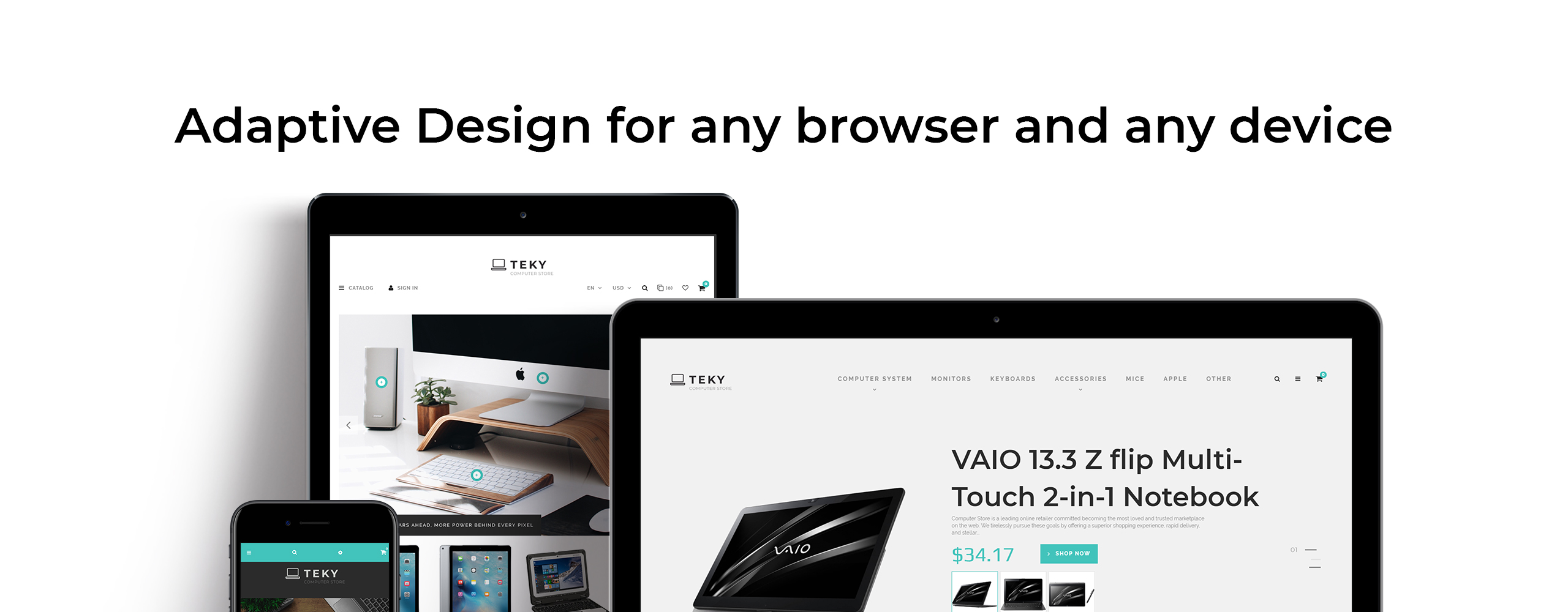 компьютеры и интернет-магазин clean bootstrap ecommerce prestashop тема