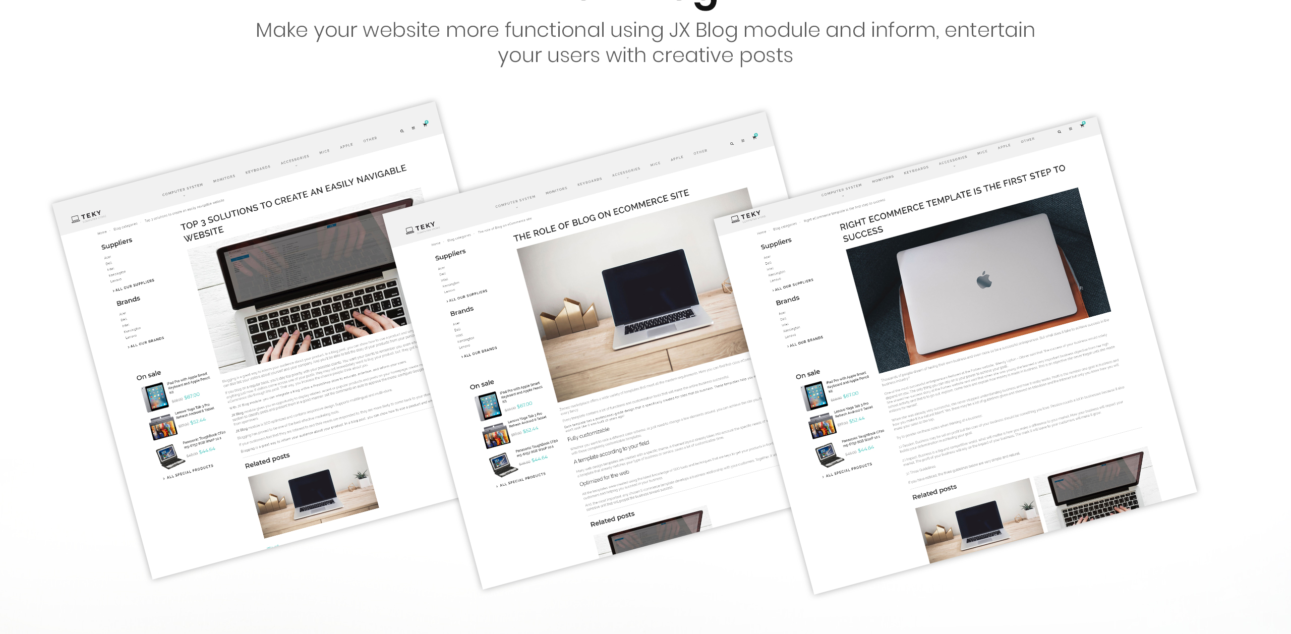 компьютеры и интернет-магазин clean bootstrap ecommerce prestashop тема