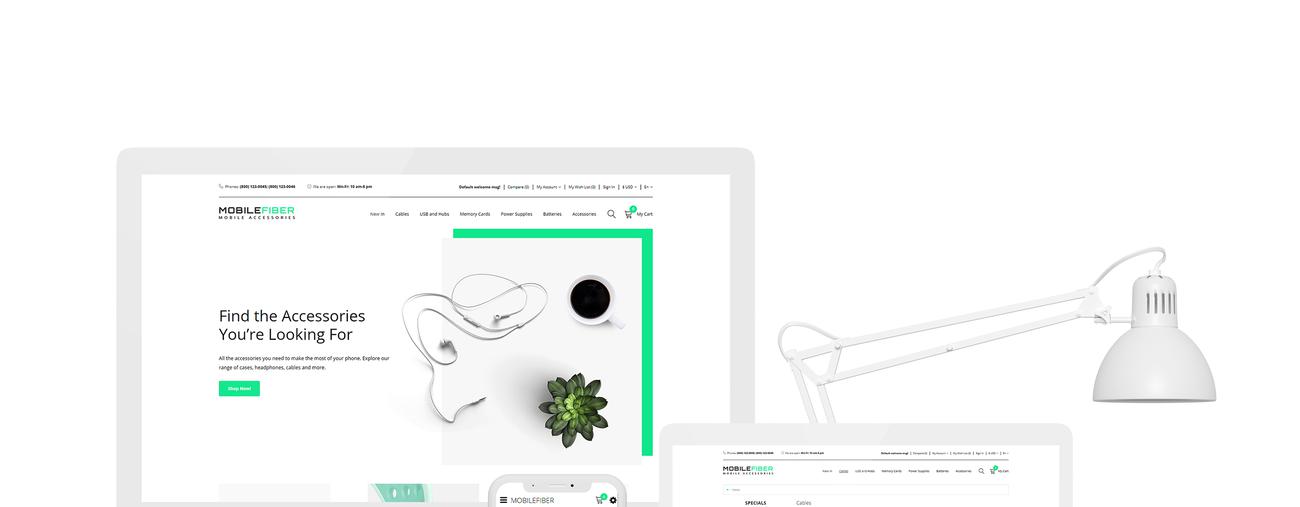 магазин мобильных аксессуаров clean opencart шаблон