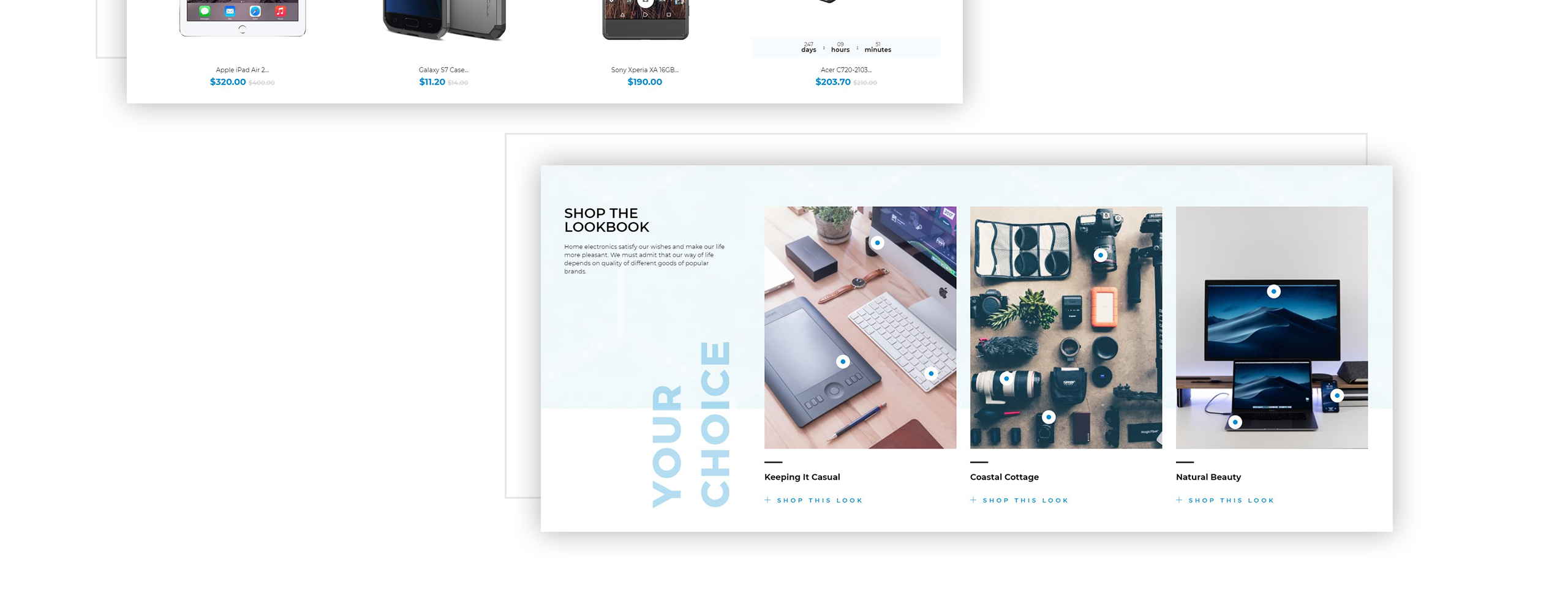 магазин электроники clean bootstrap ecommerce prestashop тема