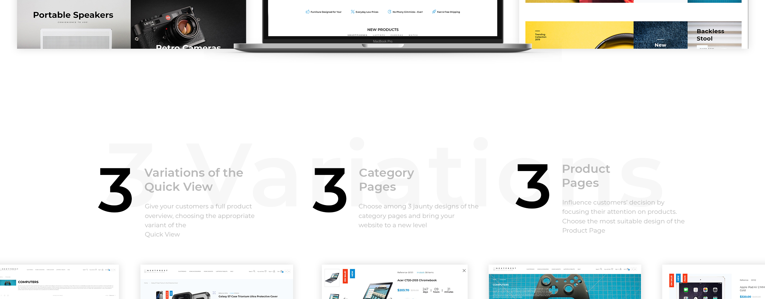 магазин электроники clean bootstrap ecommerce prestashop тема