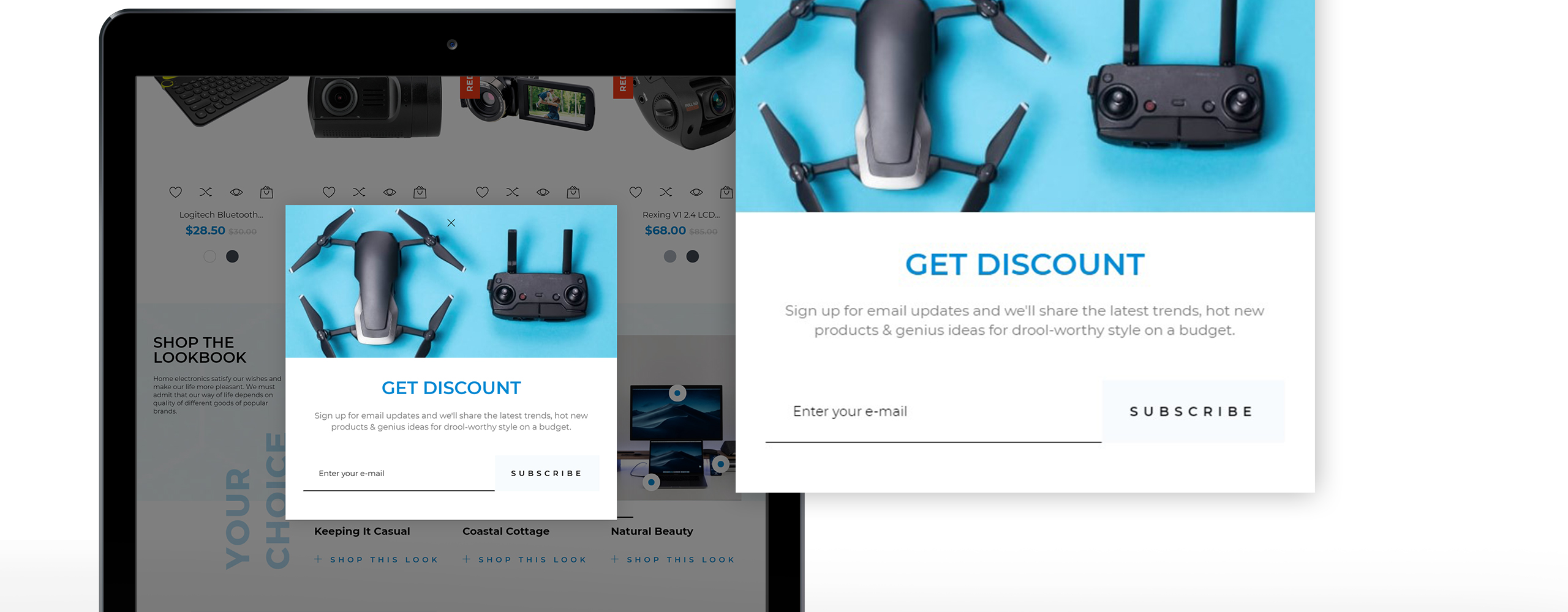 магазин электроники clean bootstrap ecommerce prestashop тема