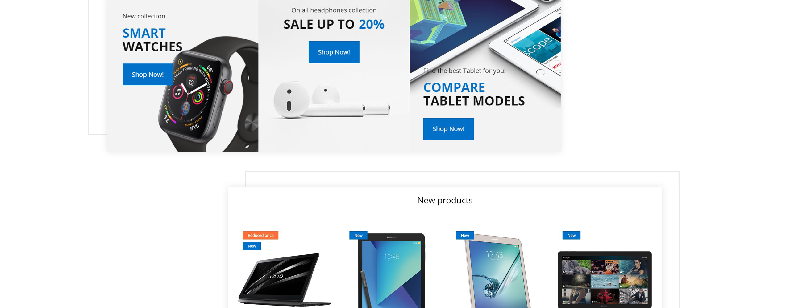 магазин электроники clean bootstrap ecommerce prestashop тема