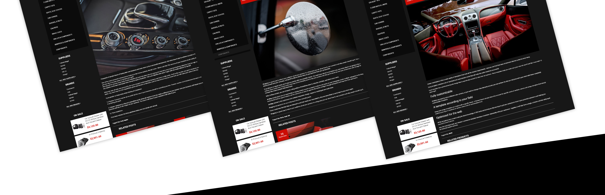 автомобильные запасные части clean bootstrap ecommerce prestashop theme