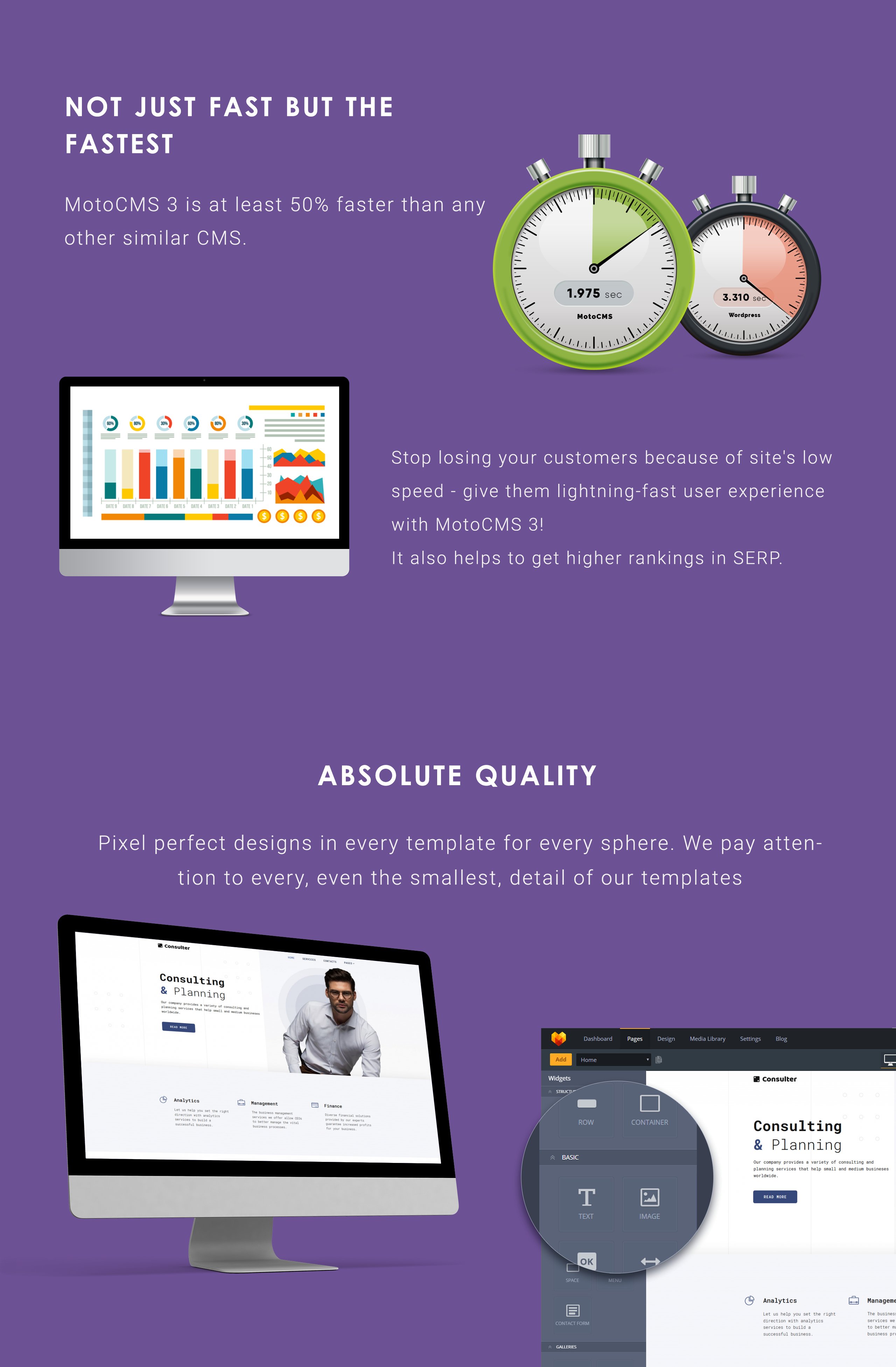 Consulting Company Moto CMS 3 Template