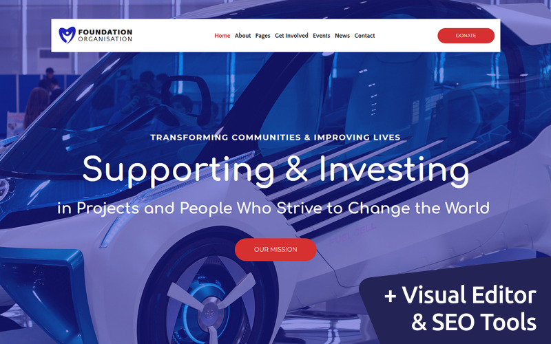 шаблон organization moto cms 3