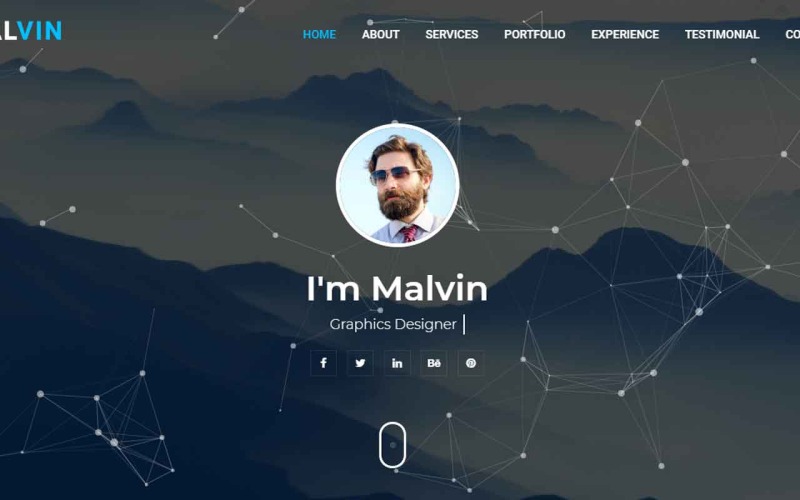 личный портфель html шаблон целевой страницы