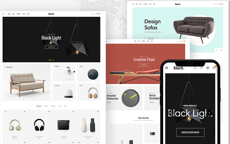 мебель домашний декор prestashop тема