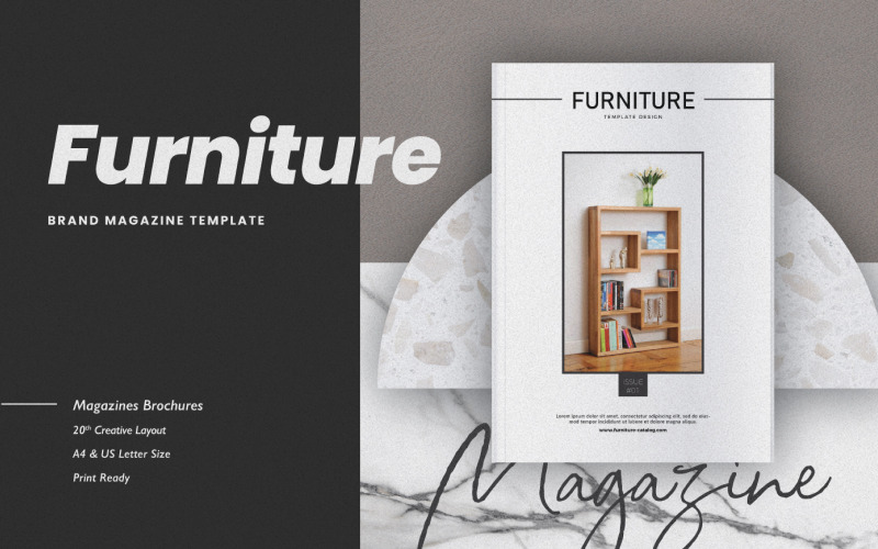 Download Magazine Template "Furniture Design Magazine Template" / Furniture Design Magazine Template - Magazine Template на тему графика a4,adobe,business,catalog,clean,creativepreneur,indesign,layout,magazine,minimalist,modern,print,printable,professional,template,usletter,workbook,niches,pitch,deck