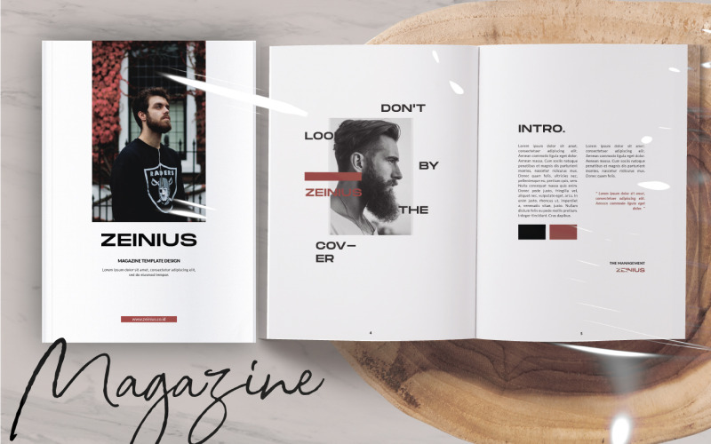 Download Magazine Template "ZEINIUS Design Magazine Template" / ZEINIUS Design Magazine Template - Magazine Template на тему графика a4, adobe, business, catalog, clean, creativepreneur, indesign, layout, magazine, minimalist, modern, print, printable, professional, template, usletter, workbookbusiness, modern, niches