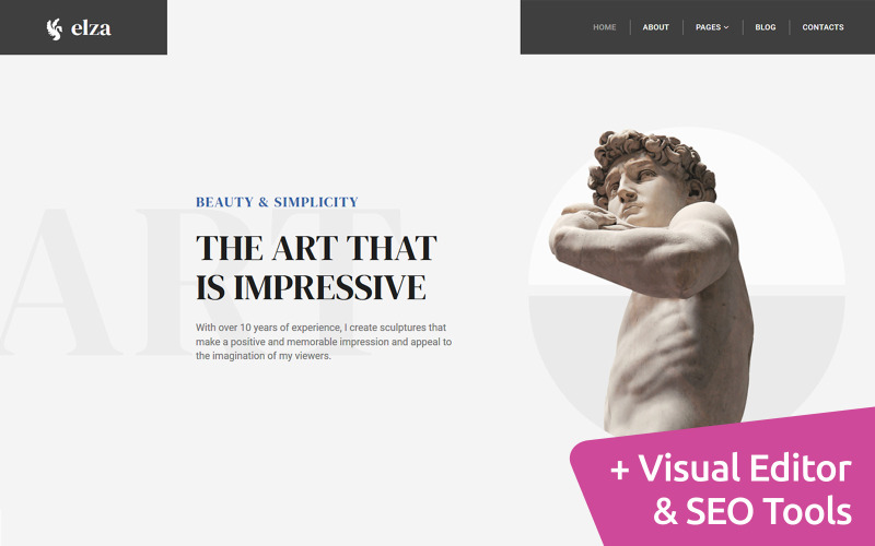 Sculptor Moto CMS 3 Template