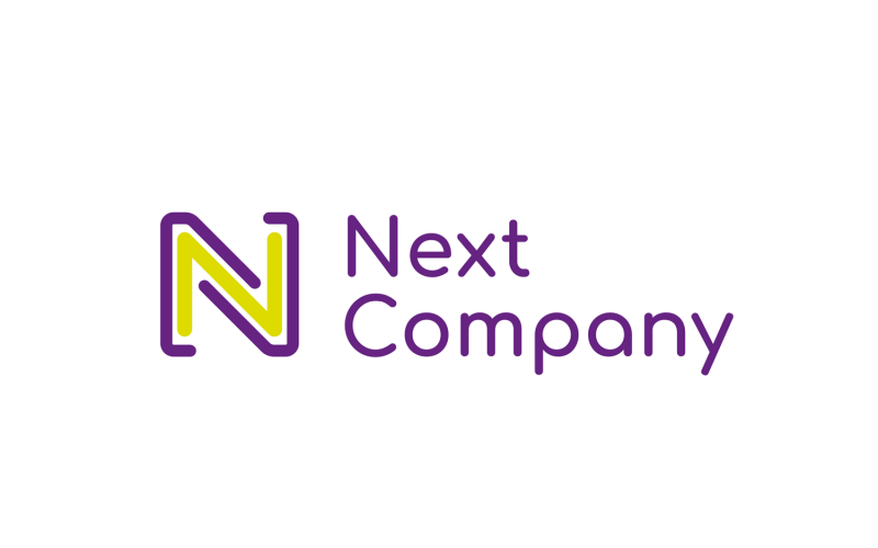 Download Шаблон логотипа "Next Company Logo Template" / Next Company Logo Template - Шаблон логотипа на тему графика logo,icon,sign,company,business,startup,application,corporate,trendy,technology,clean,modern