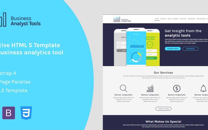 Responsive HTML Landing Page Template