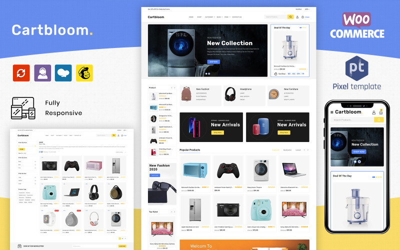 многоцелевая электронная тема woocommerce