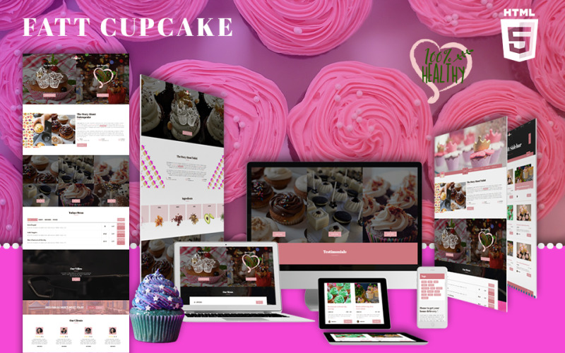Fatt Cupcake Website Template