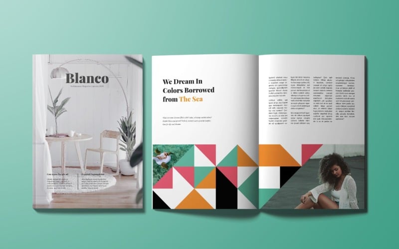 Download Magazine Template "Glamour Style Magazine Template" / Glamour Style Magazine Template - Magazine Template на тему графика magazine,template,print,editorial,catalog,brochure,look,layout,lifestyle,elegant,modern,clean,design,cover,page