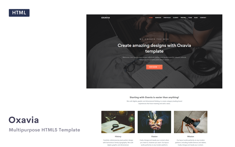 адаптивный шаблон целевой страницы html5